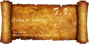 Tokaji Viola névjegykártya